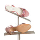 BADGLEY MISCHKA- Pink Satin & Beaded Sandals, Size 35 1/2