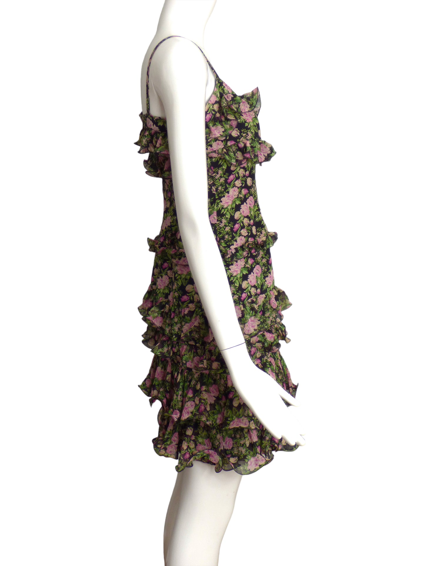 FE ZANDI- Floral Chiffon Print Dress, Size-4