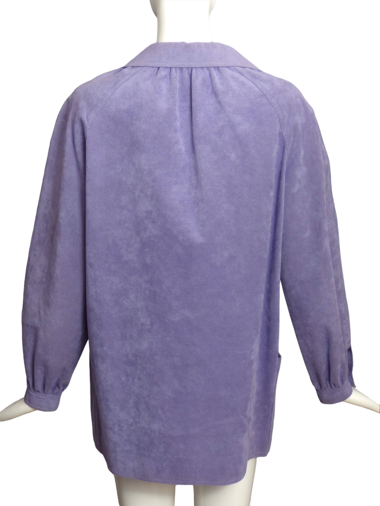 HALSTON- 1970s Lavender Ultra Suede Jacket, Size 8