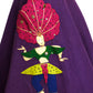 1950s AS IS Purple Felt Circle Skirt, Size 4