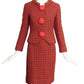 1960s Multi Color Skirt Suit, Size-4