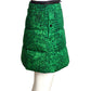 MONCLER- NWT 2022 Green Printed Puffer Skirt, Size 4
