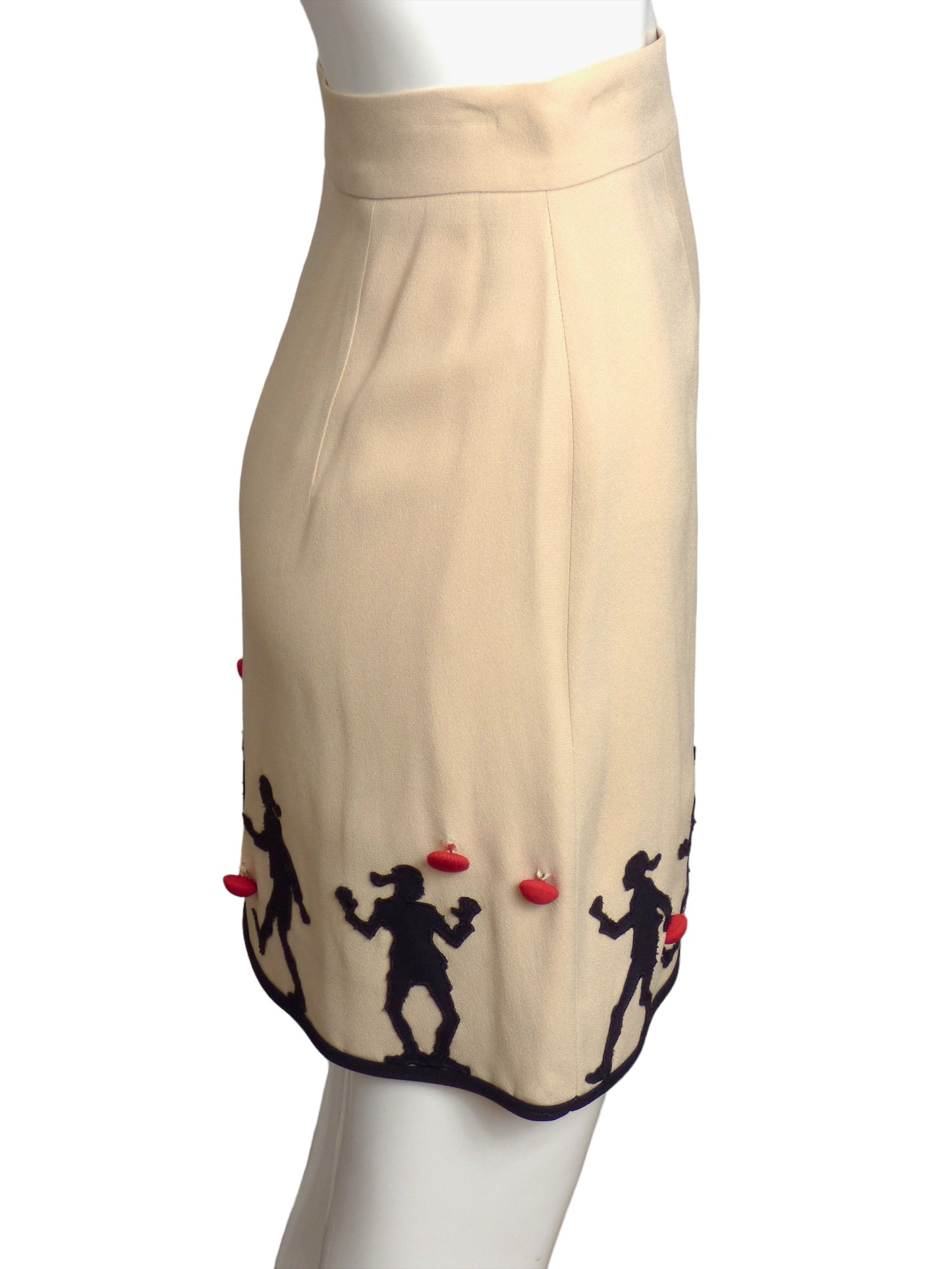 MOSCHINO CHEAP & CHIC- 1990s Olive Oyl Skirt, Size 8