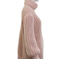 FENDI-2021 Pink Wool Turtleneck Sweater, Size-6