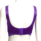 VERSACE- NWT 2023 Purple Satin & Lace Bra Top, Multiple Sizes Available