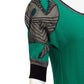 JC de CASTELBAJAC- NWT 2012 Green Knit Piranha Dress, Size 4