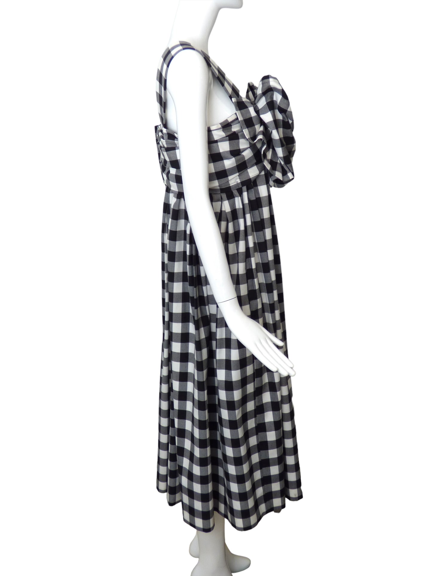 COMME DES GARCONS- 2022 Cotton Check Dress, Size 8