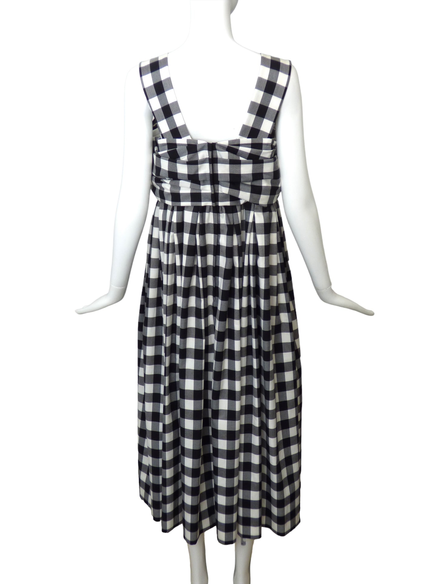 COMME DES GARCONS- 2022 Cotton Check Dress, Size 8