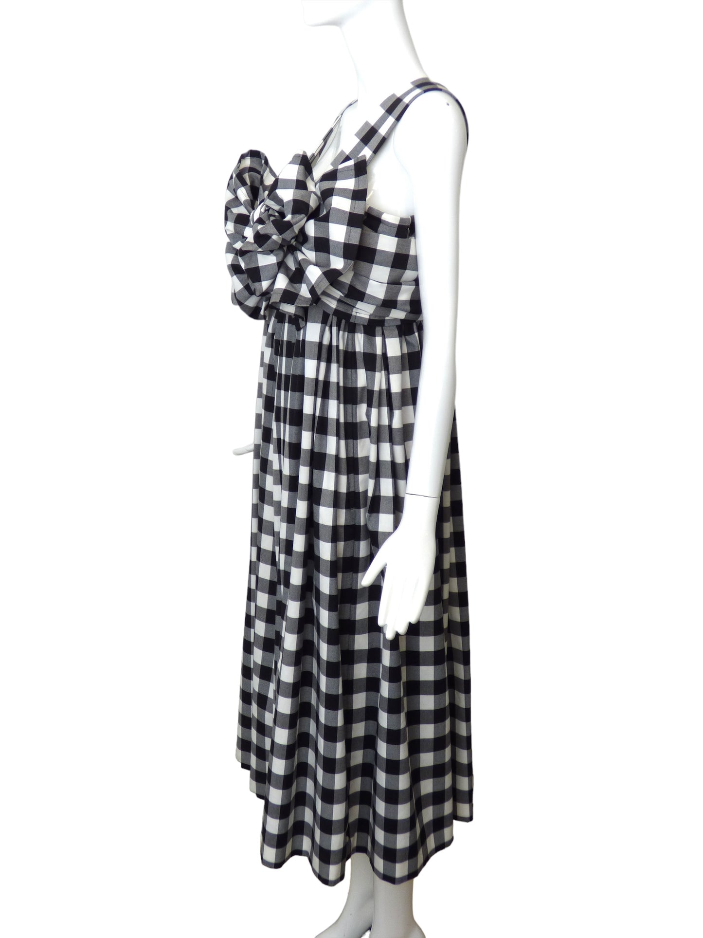 COMME DES GARCONS- 2022 Cotton Check Dress, Size 8
