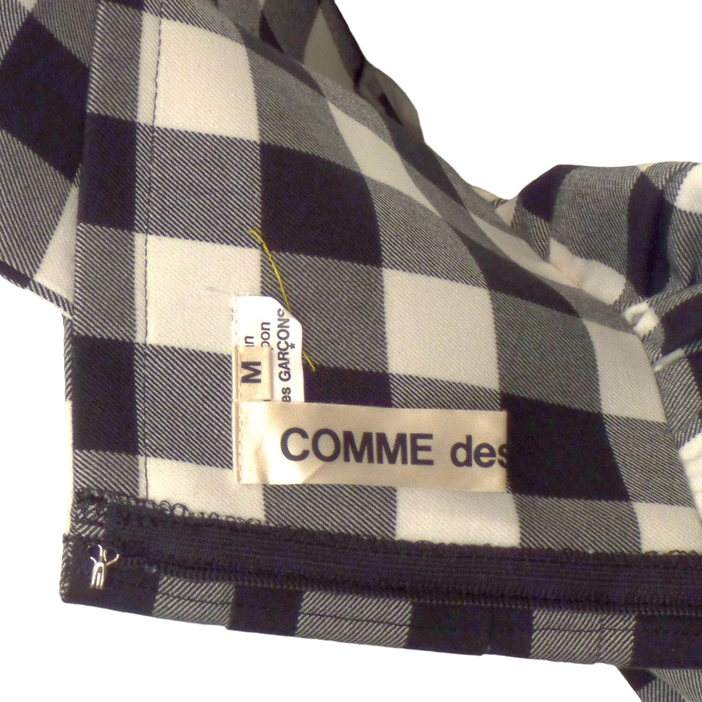 COMME DES GARCONS- 2022 Cotton Check Dress, Size 8
