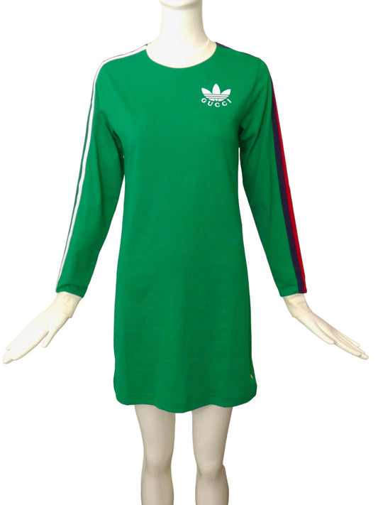 GUCCI x ADIDAS- 2022 NWT Cotton T-Shirt Dress, Size 0