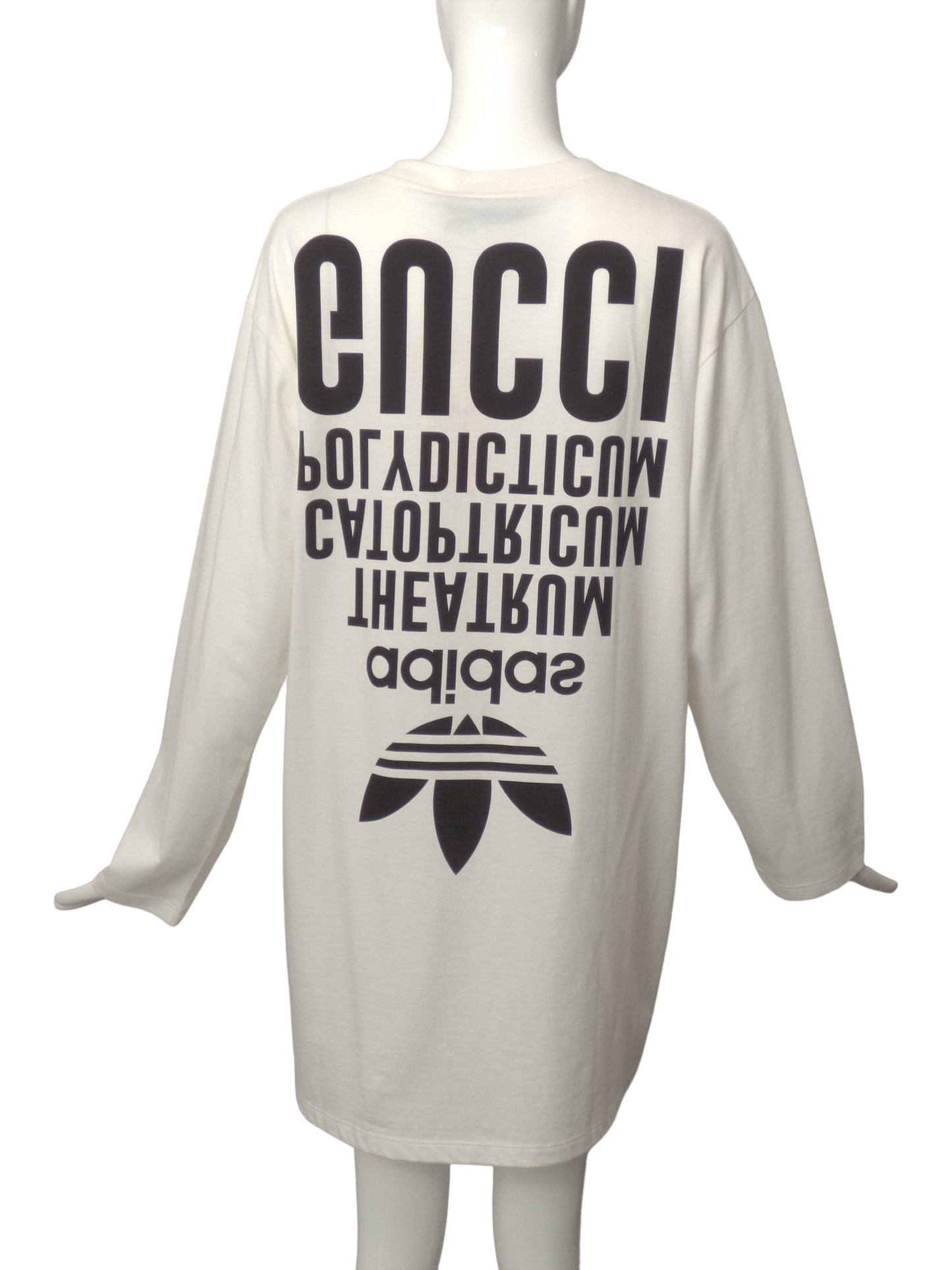 GUCCI x ADIDAS- 2022 NWT White Cotton T-Shirt Dress, Size XSmall