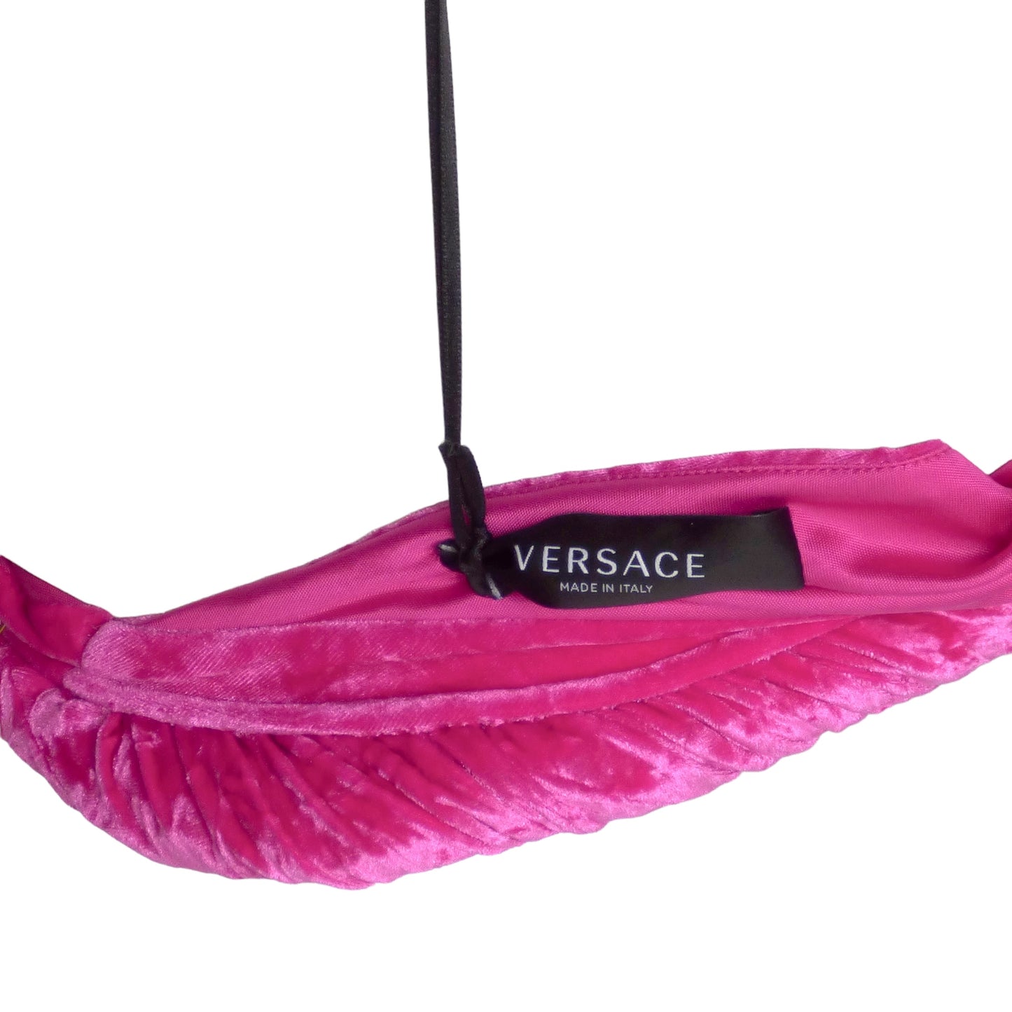 VERSACE- NWT 2023 Fuchsia Crushed Velvet Dress, Multiple Sizes Available