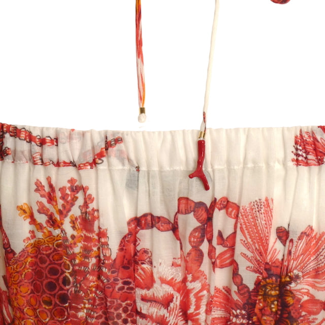 ROBERTO CAVALLI- Printed Batiste Blouse, Size 6