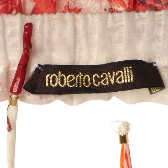 ROBERTO CAVALLI- Printed Batiste Blouse, Size 6