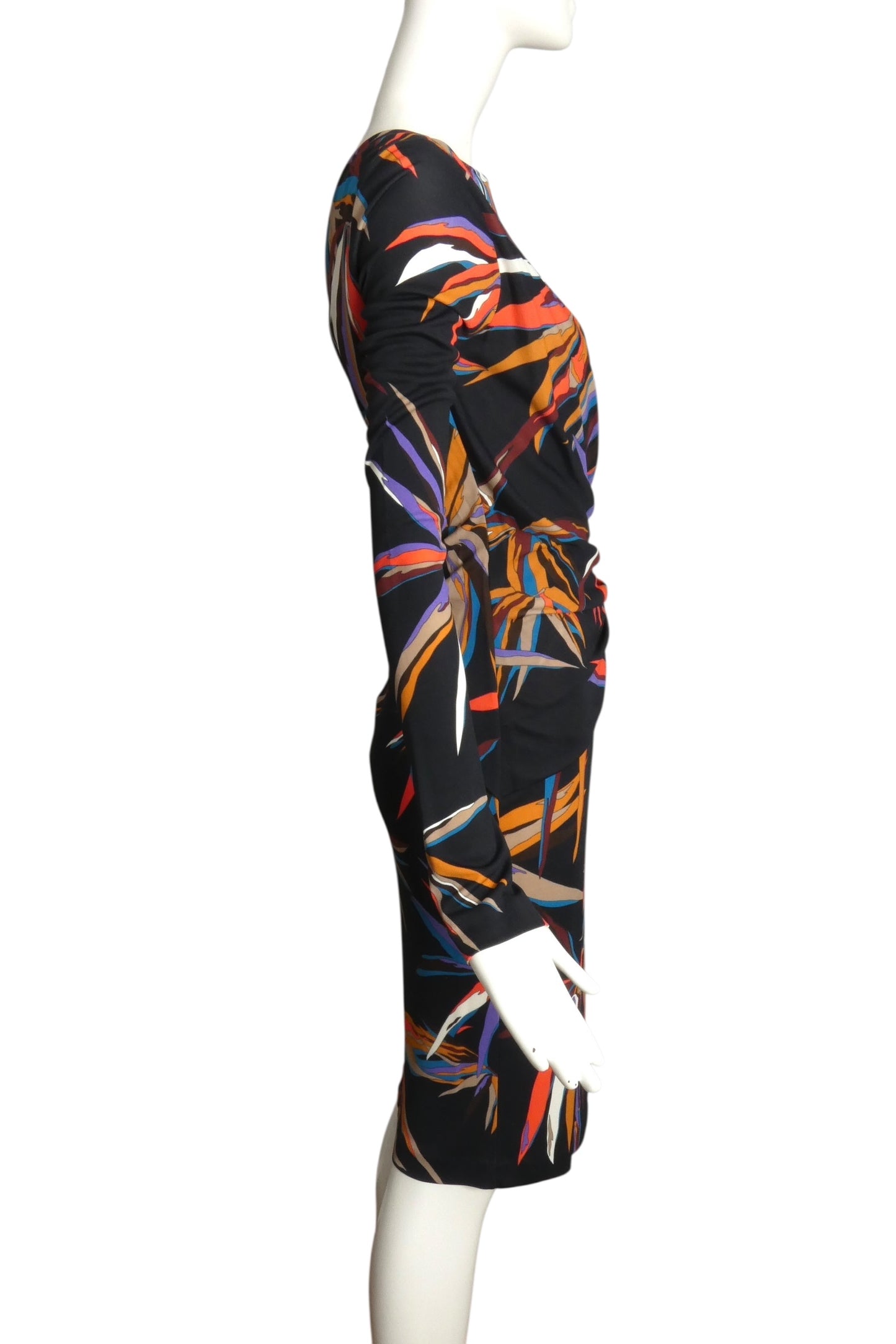 EMILIO PUCCI- 2017 Bamboo Leaf Print Jersey Dress, Size 6