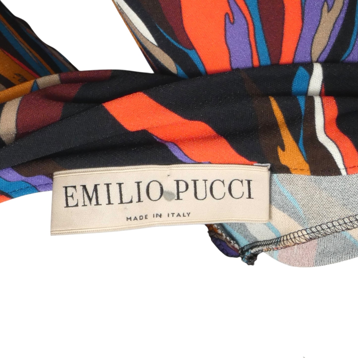 EMILIO PUCCI- 2017 Bamboo Leaf Print Jersey Dress, Size 6