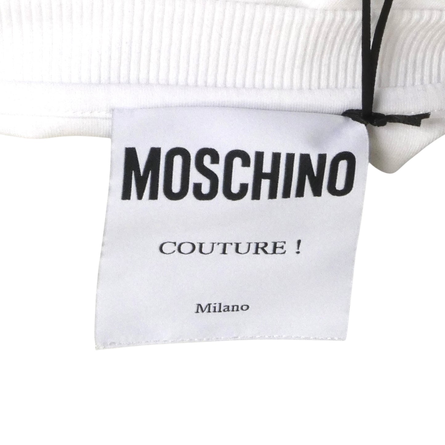 MOSCHINO COUTURE- NWT 2020 White Ghost Dress, Size 8