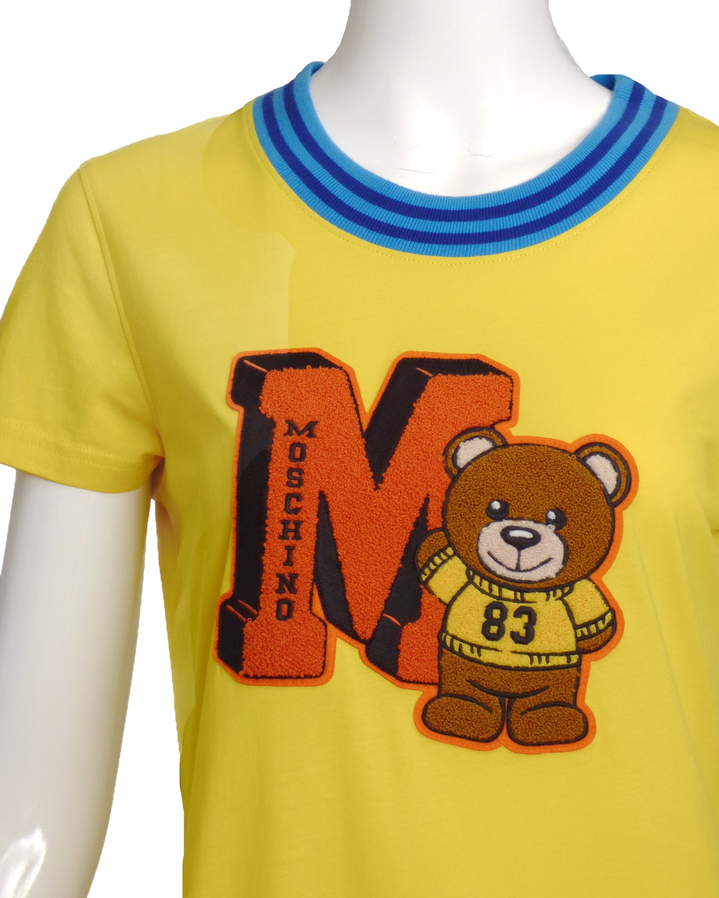 MOSCHINO COUTURE!- Yellow Cotton Letterman's Dress, Size 6