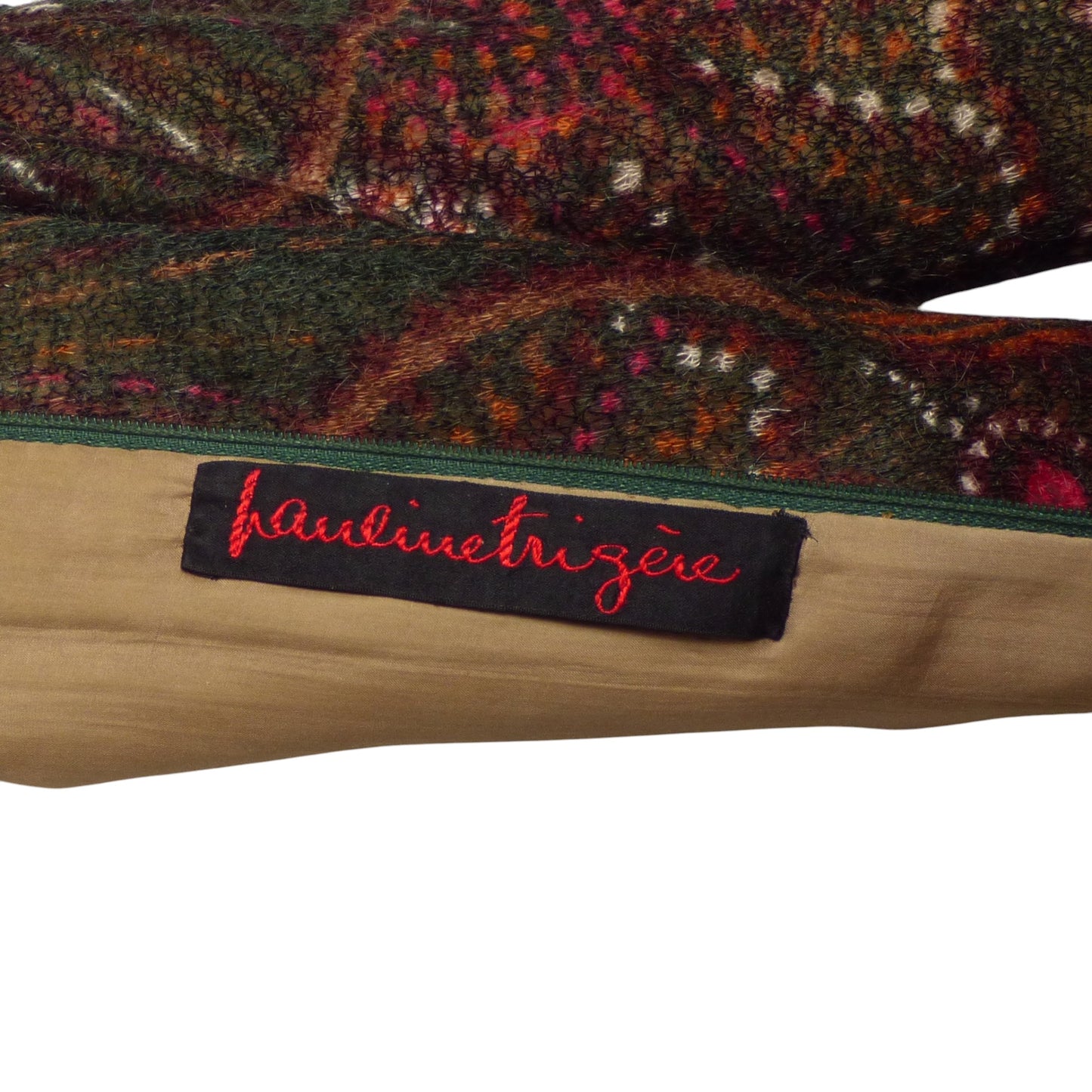 PAULINE TRIGERE- 1970s Printed Wool Dress, Size 8