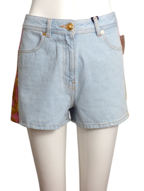 VERSACE- 2024 Denim & Satin Shorts, Multiple Sizes Available