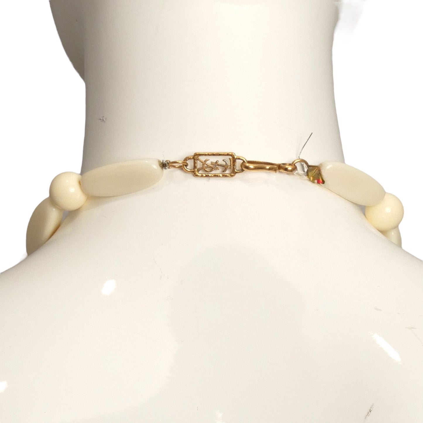 YVES SAINT LAURENT- 1980s Multi Shape Bead Necklace