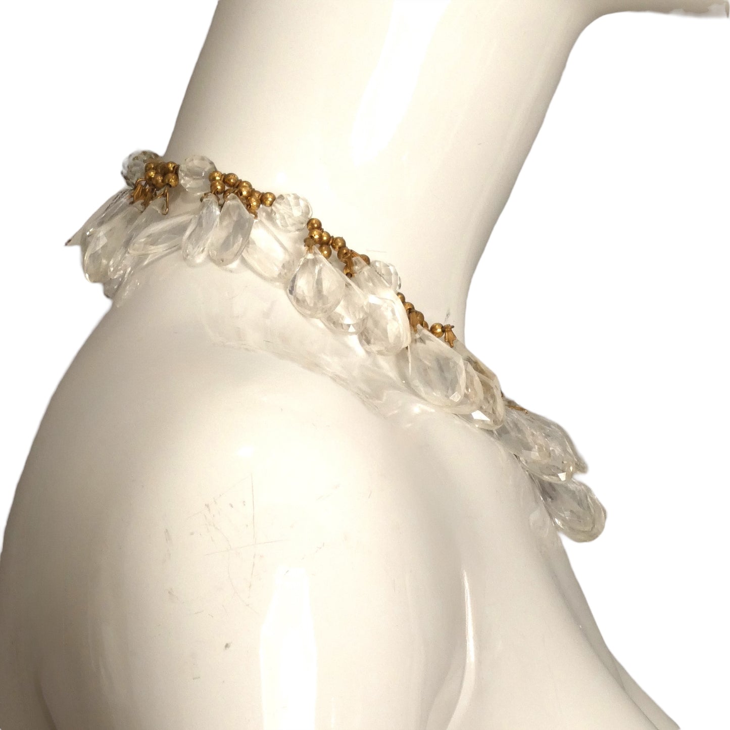 YVES SAINT LAURENT- 1970s Crystal Teardrop Necklace