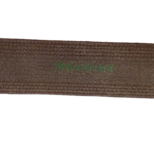 YVES SAINT LAURENT- 1970s Maroon Suede Choker