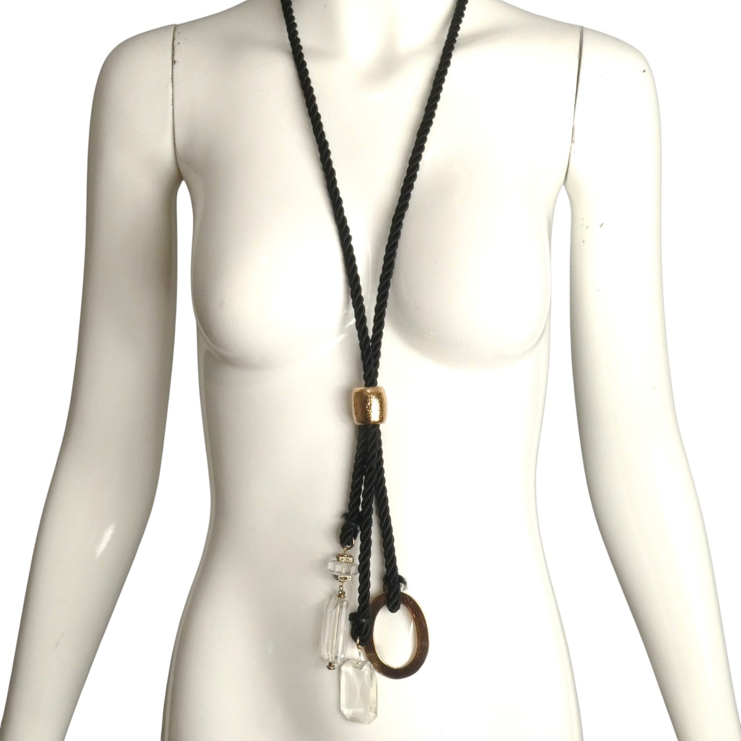 YVES SAINT LAURENT- 1980s Rope Pendant Necklace