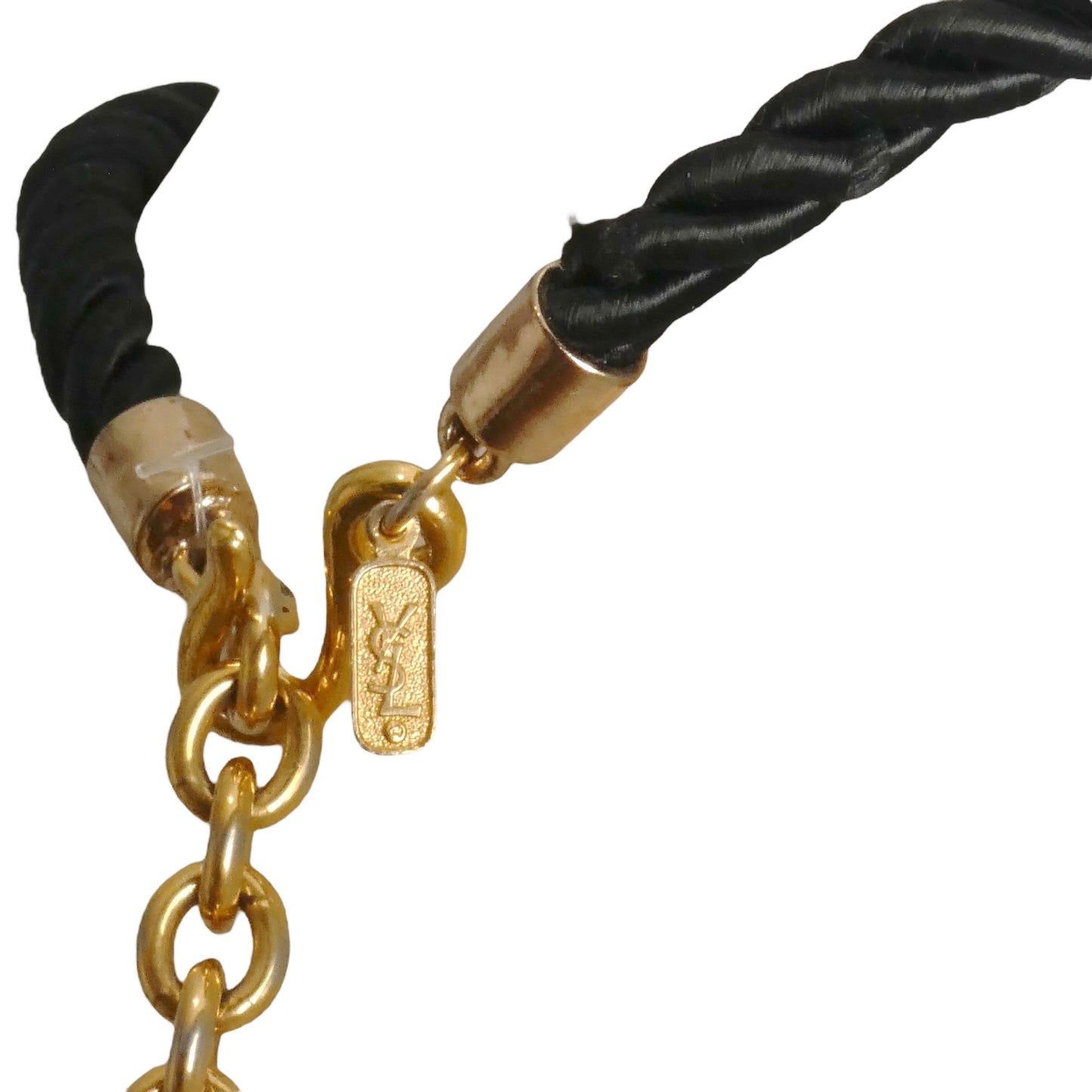 YVES SAINT LAURENT- 1980s Rope Pendant Necklace