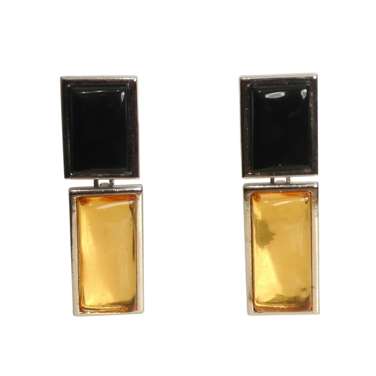 YVES SAINT LAURENT- 1980s 3pc Numbered Multi Color Gripoix Parure
