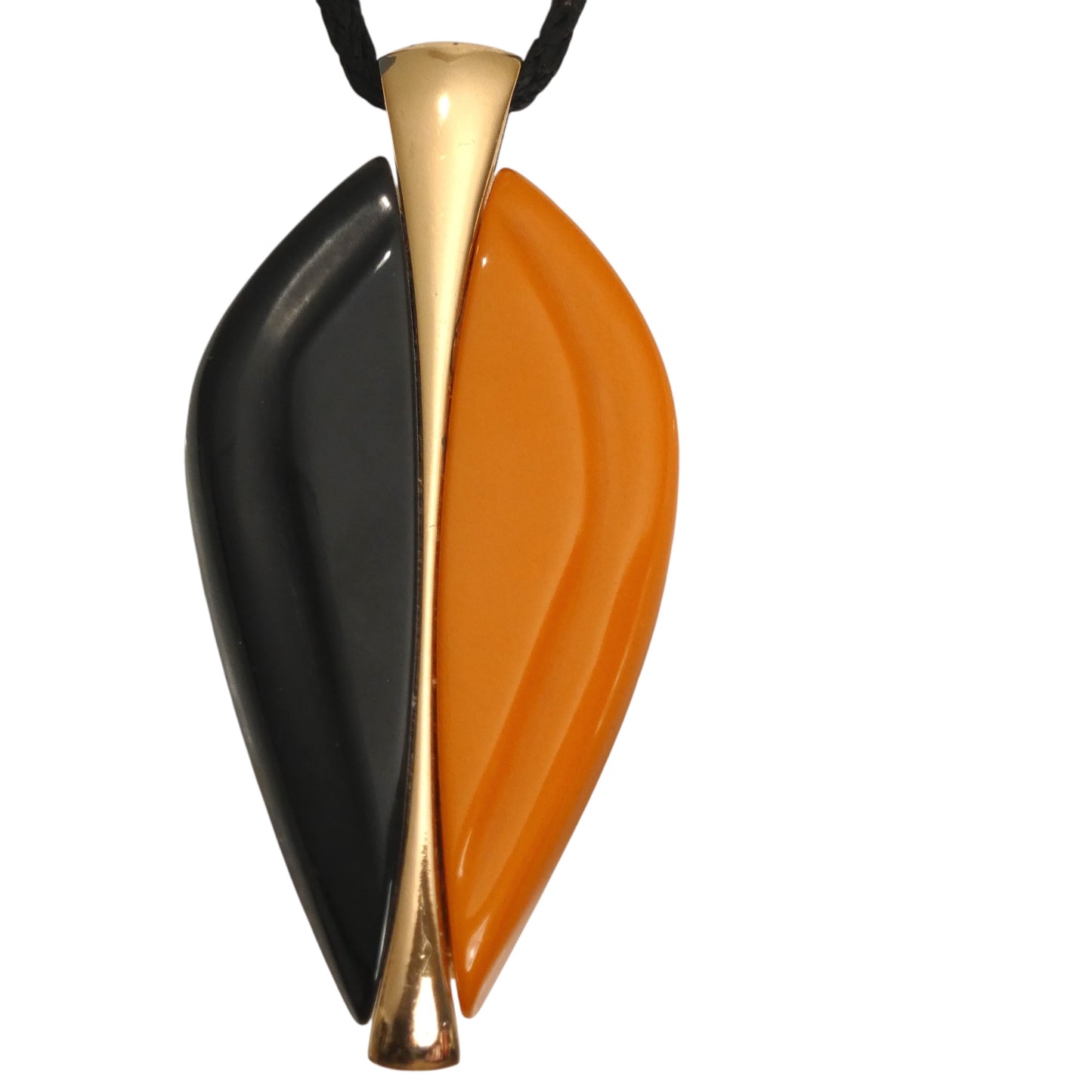 CHRISTIAN DIOR 1972 Multi Color Pendant Necklace