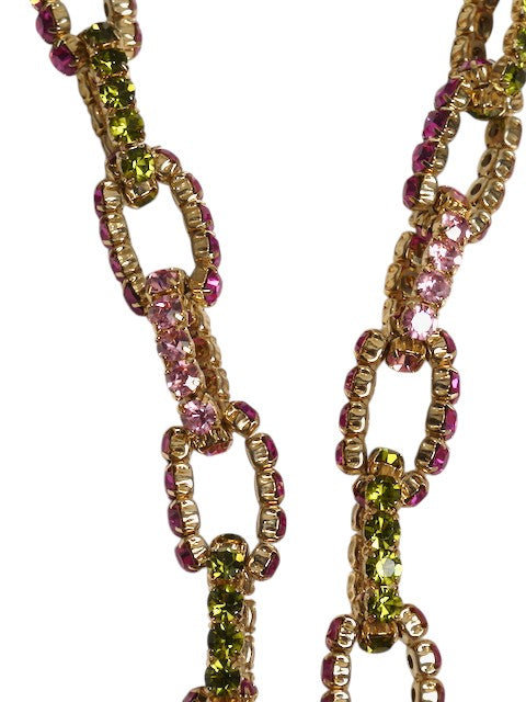 LOULOU DE LA FALAISE- Rhinestone Chain Link Necklace
