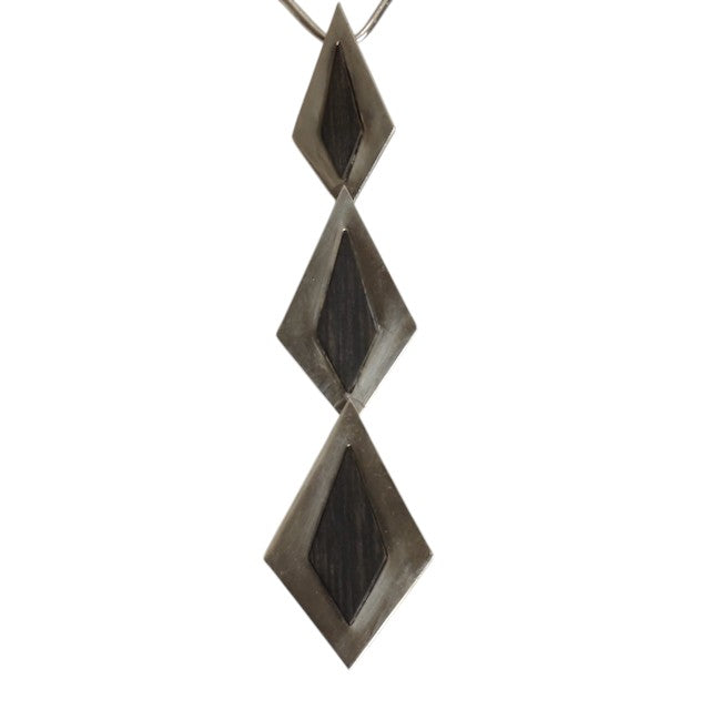 PUIG DORIA- Sterling Drop Pendant Necklace