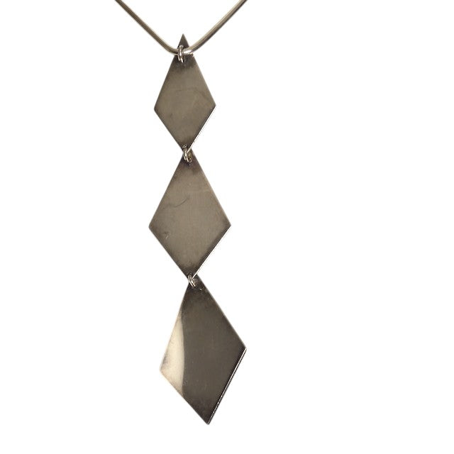 PUIG DORIA- Sterling Drop Pendant Necklace