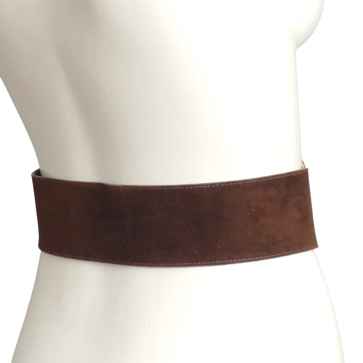 YVES SAINT LAURENT- 1970 Brown & Gold Butterfly Belt, Waist-25"