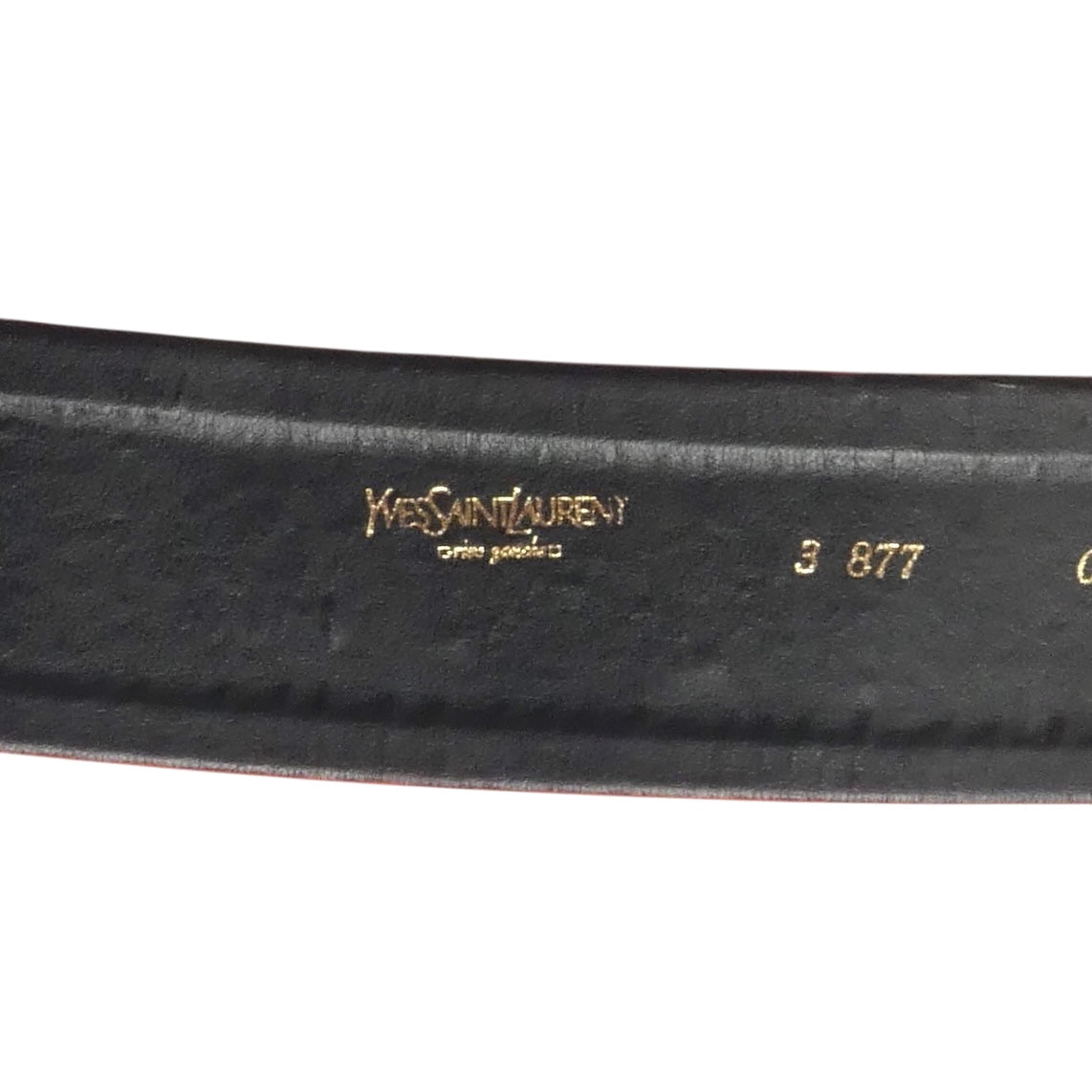 YVES SAINT LAURENT- 1990s Orange Suede & Jeweled Buckle Belt, Waist-32"