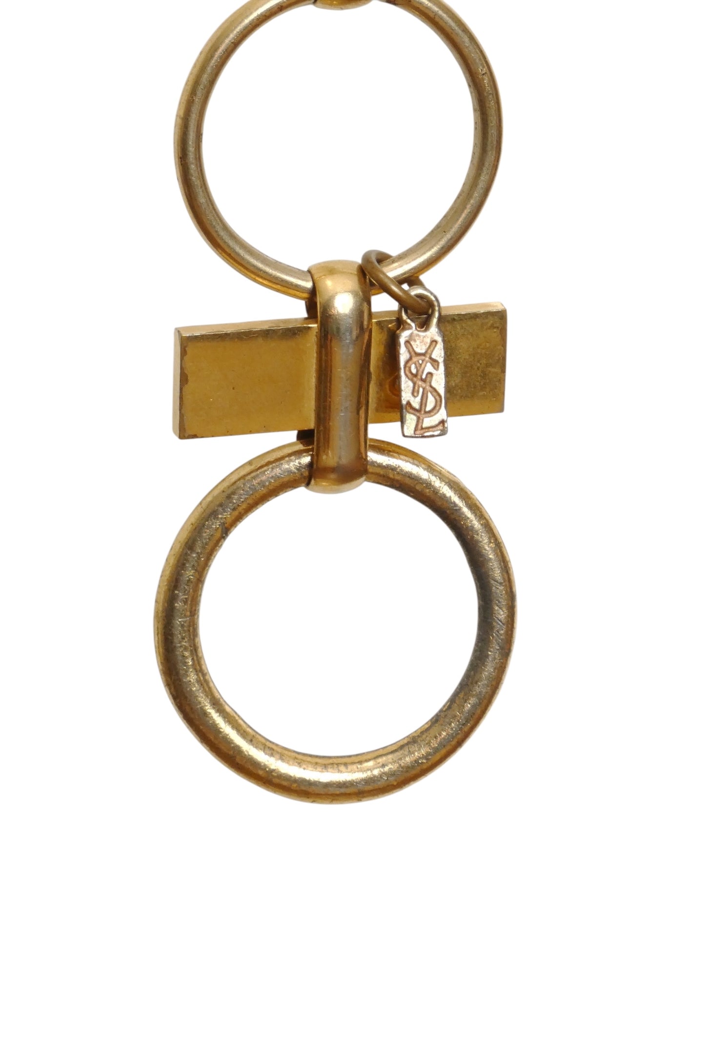 YVES SAINT LAURENT- 1970s Gold Metal Ring Belt
