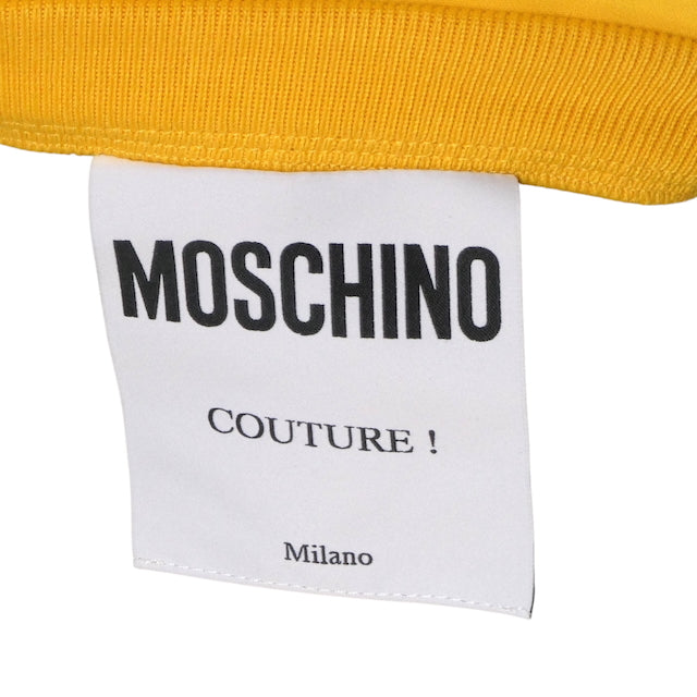 MOSCHINO COUTURE- NWT 2020 Yellow Jack-O-Lantern T-Shirt, Size 10