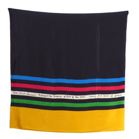 YVES SAINT LAURENT- 1983 Metropolitan Museum of Art Print Scarf