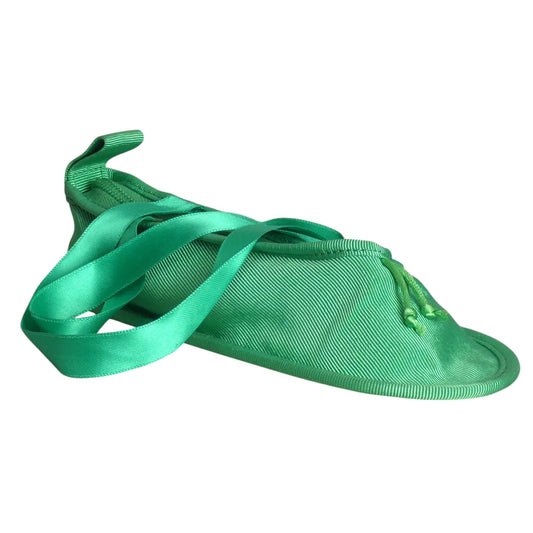 ANDREA PFISTER- 1980s Green Ballet Slipper Purse