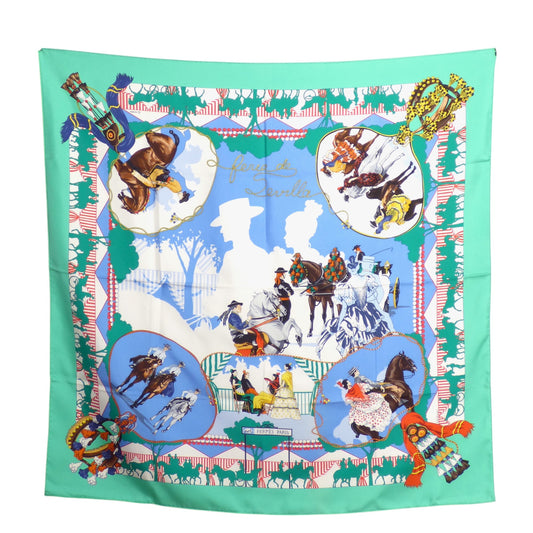HERMES- "Feria de Sevilla" Silk Twill Scarf