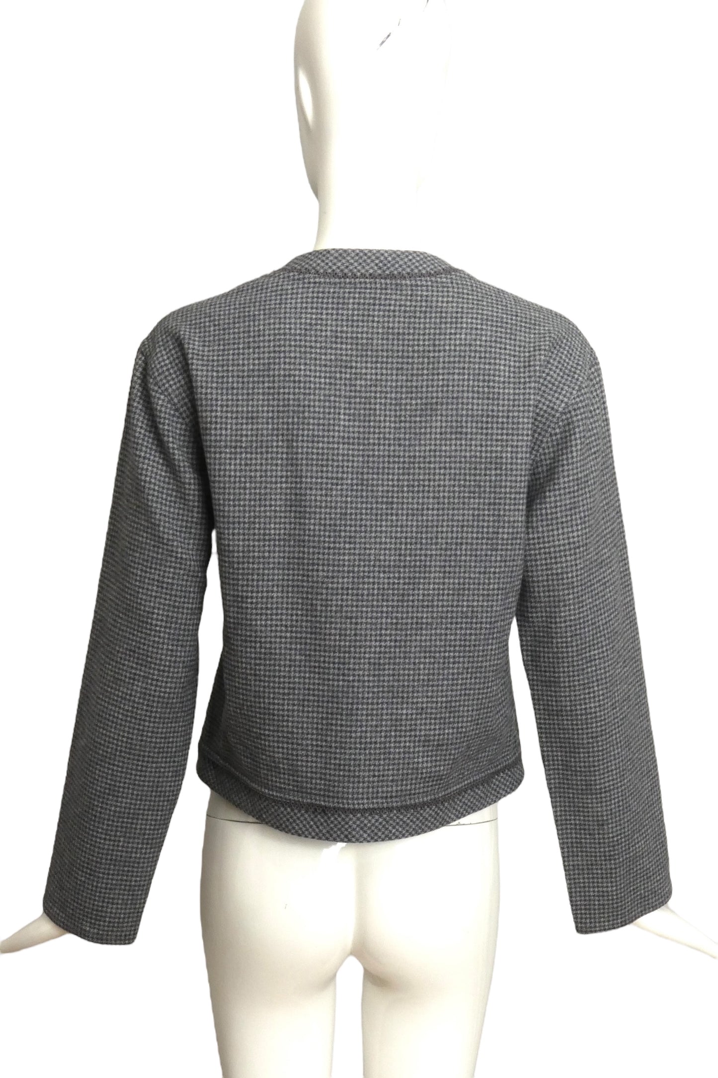 GEOFFREY BEENE- 1970s Wool Houndstooth Jacket, Size 4