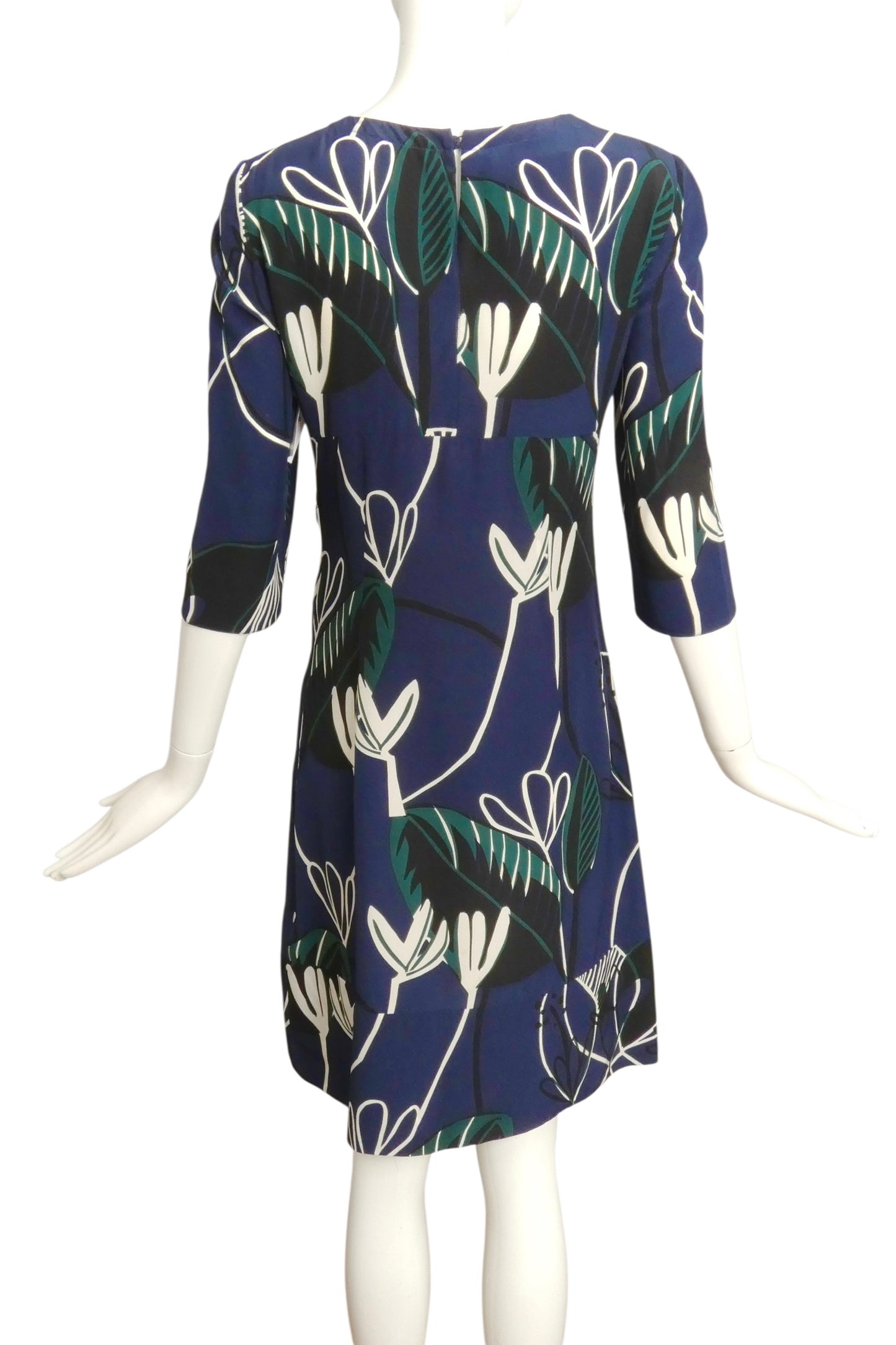 MARNI- 2014 Print Silk Shift Dress, Size 2