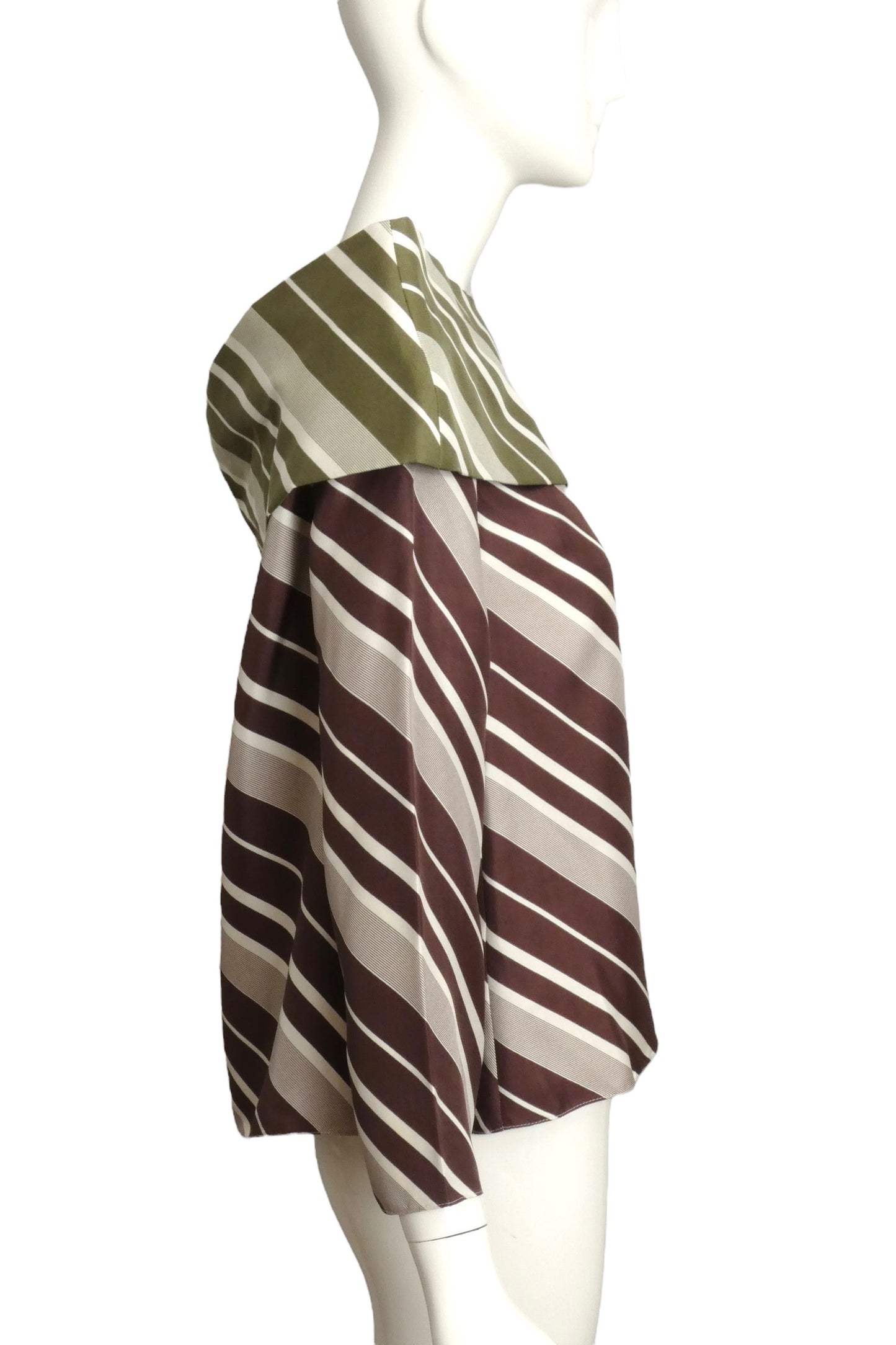 J.W. ANDERSON- Striped Silk Blouse, Size 4