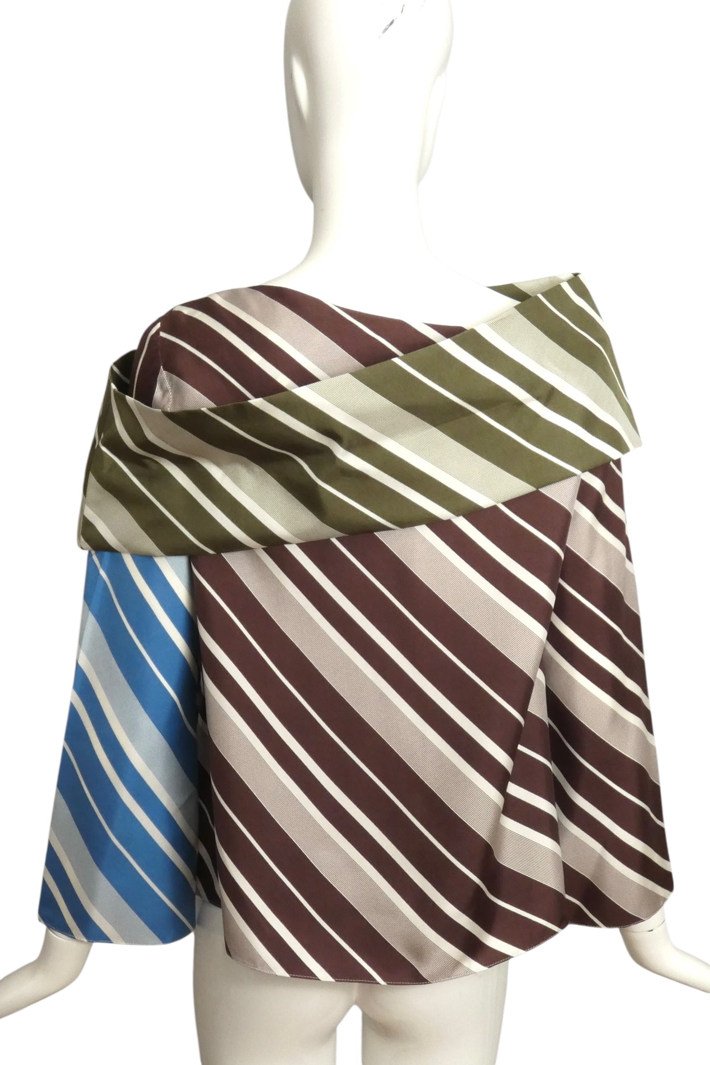 J.W. ANDERSON- Striped Silk Blouse, Size 4