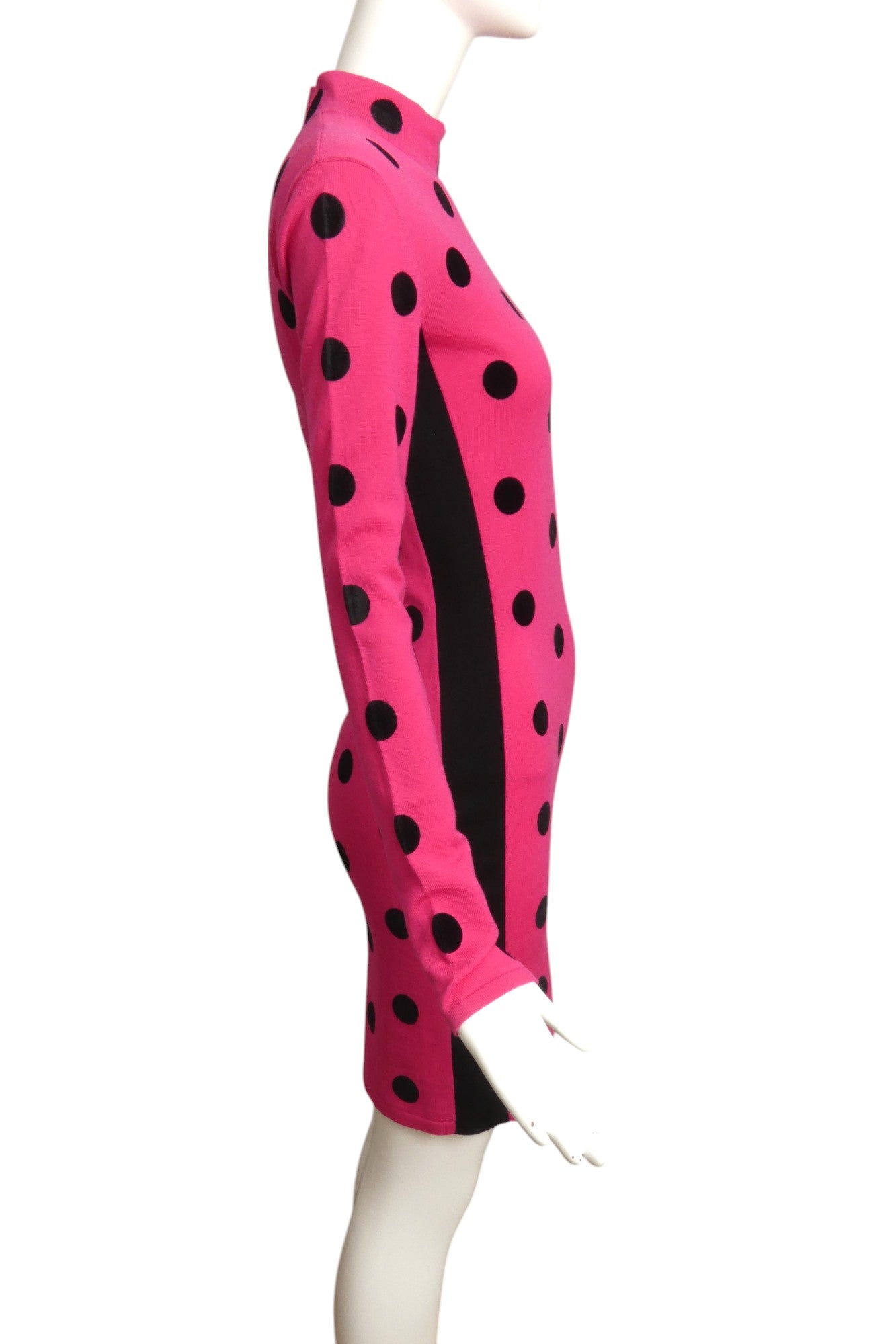 VERSACE- NWT Wool Polka Dot Sweater Knit Dress, Size 6