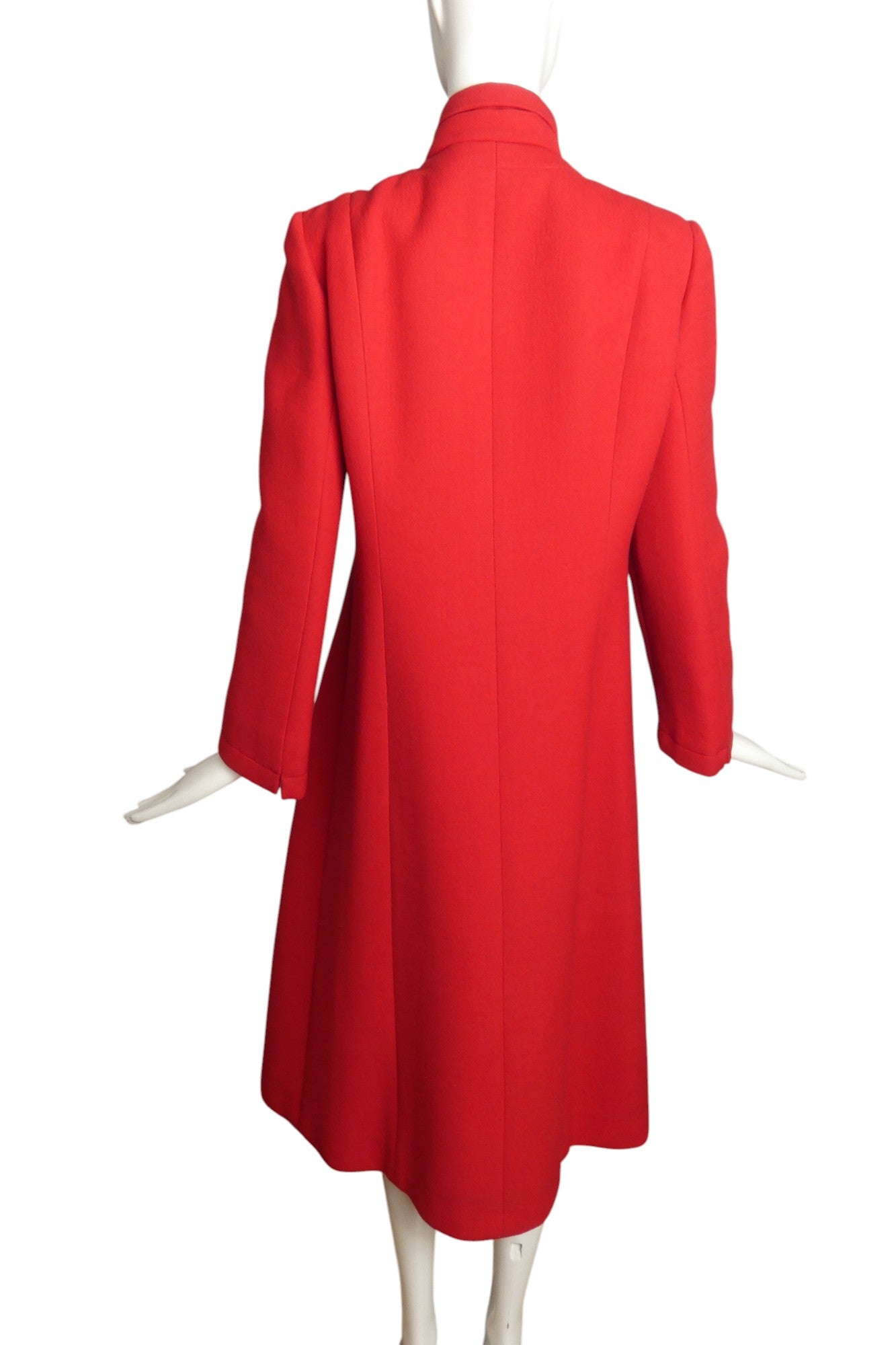 PAULINE TRIGERE- 1970s Red Wool Winter Coat, Size 6