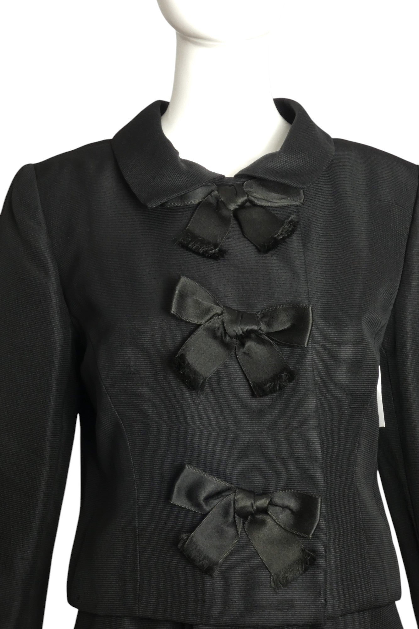 GEOFFREY BEENE- 1960s Black Wool Skirt Suit, Size 8