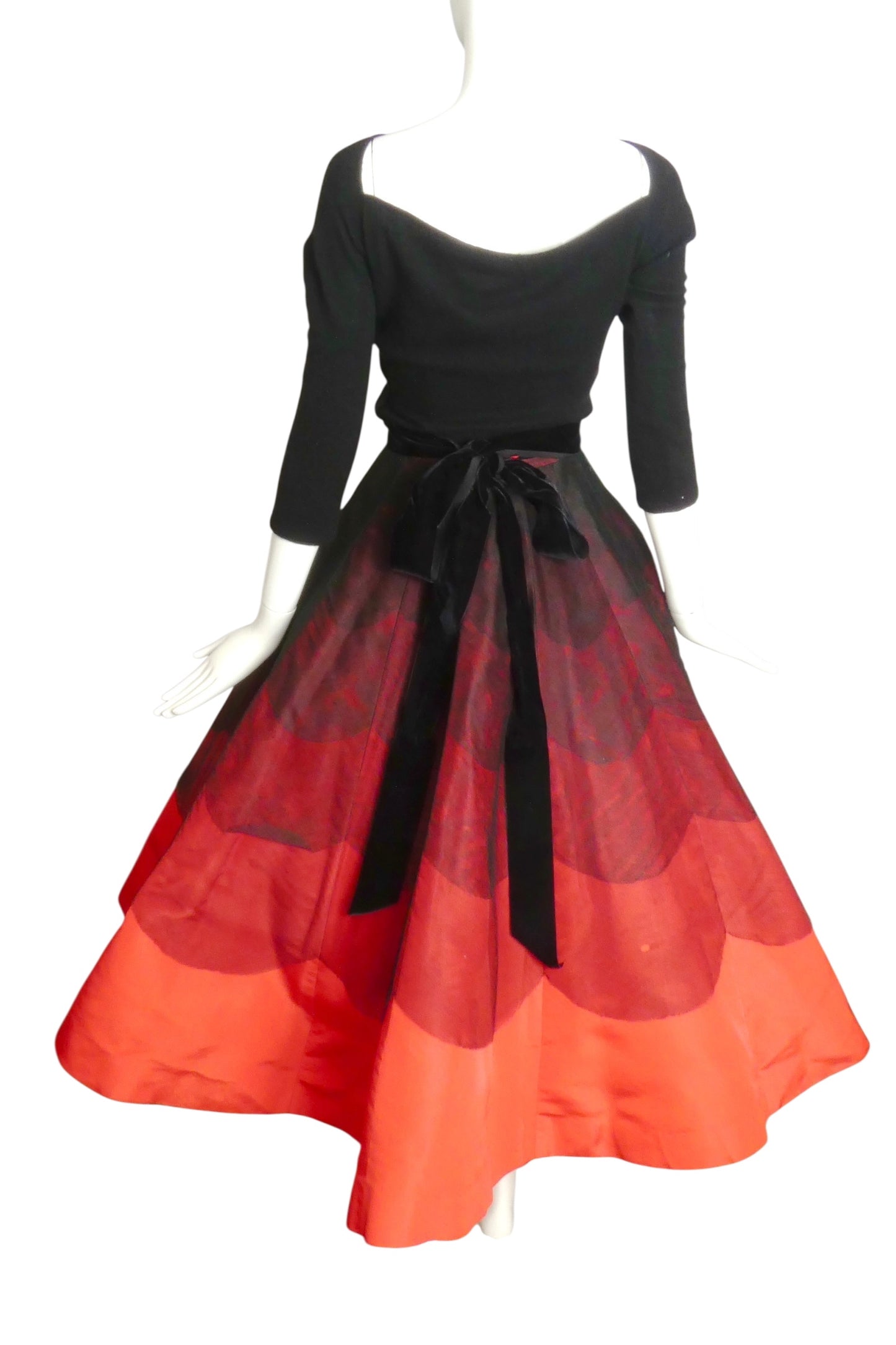 SOPHIE ORIGINAL- 1955 2pc Sweater & Tulle Dress, Size 2